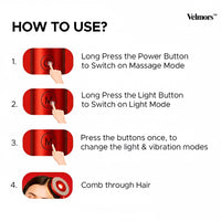 Velmors™ Red Light Therapy Hair Reviver Device